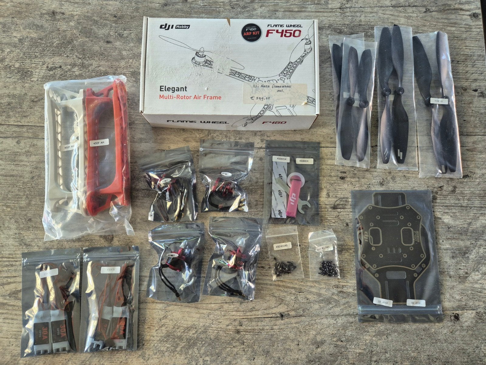 dji flame wheel F450 ARF KIT NIEUW met motoren en regelaars, Ophalen of Verzenden, Nieuw