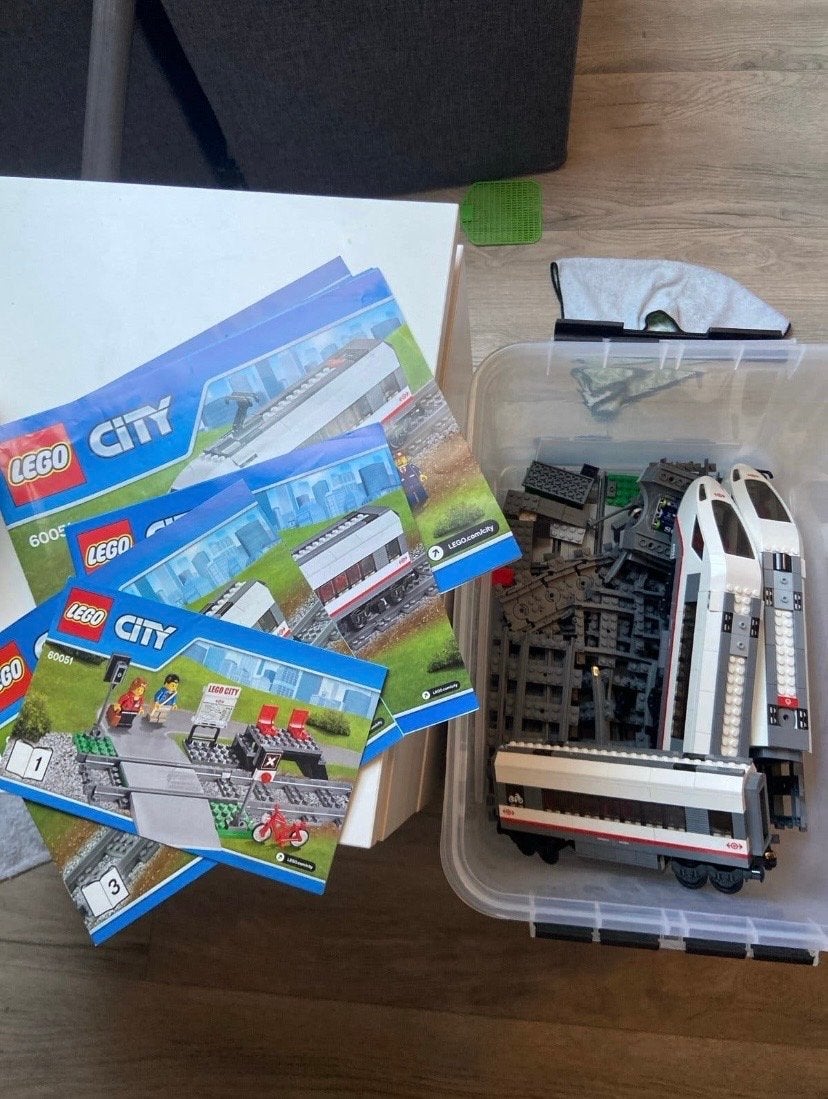 Lego City Hogesnelheidstrein 60051 met afstandsbediening, Kinderen en Baby's, Lego, Ophalen of Verzenden, Compleet, Complete set