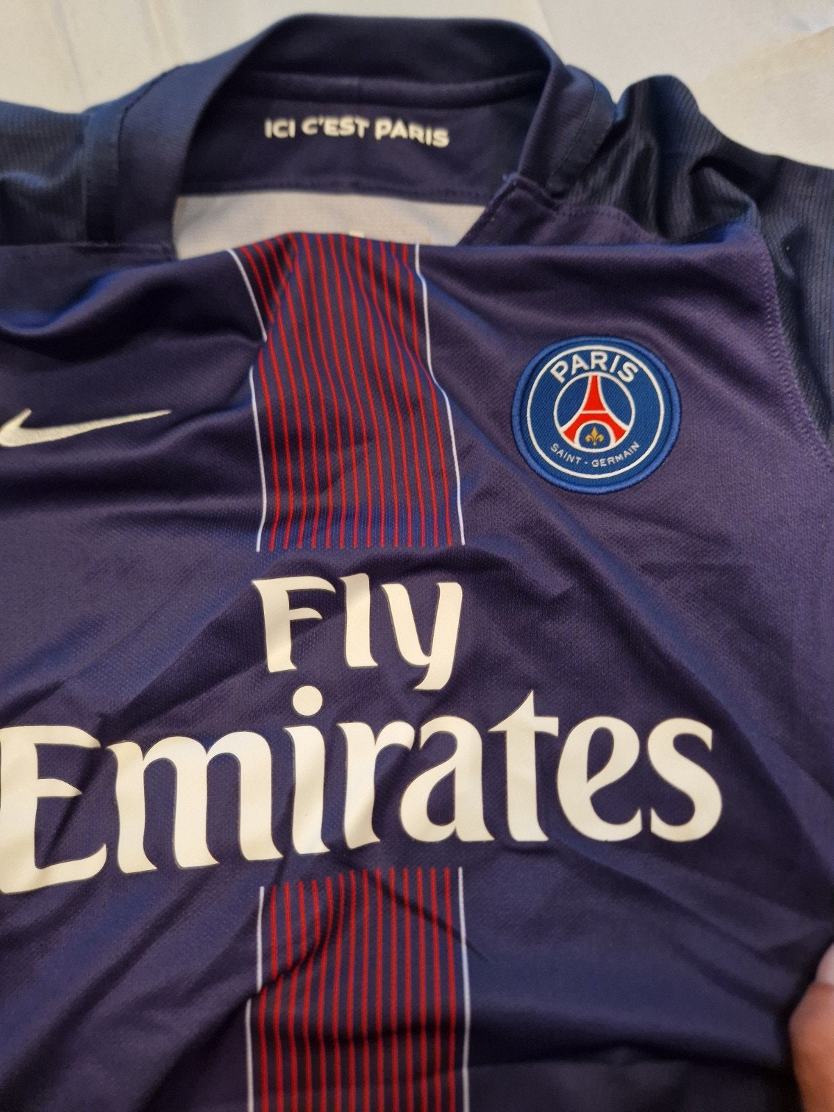 PSG Voetbalshirt - Maat L (12-13 jaar), Maat L, Ophalen of Verzenden, Gebruikt, Shirt