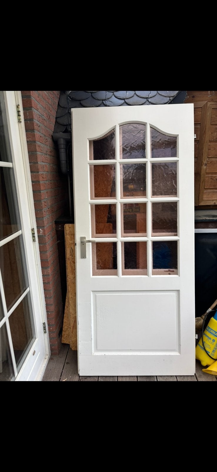 Houten binnen deur, Doe-het-zelf en Verbouw, Ophalen, Zo goed als nieuw, Binnendeur, 200 tot 215 cm