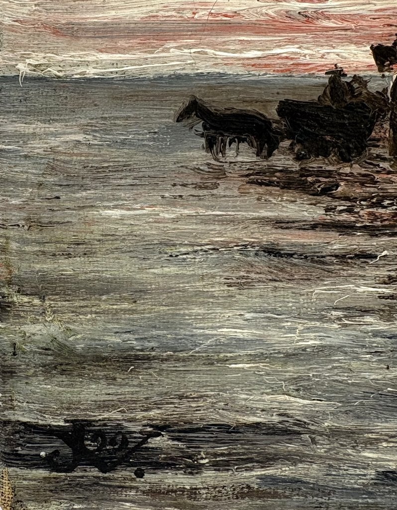 1163. Olieverfschilderij, Hollandse School, 20e eeuw, Ophalen