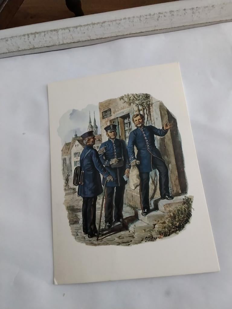LANDBODE. POSTBODE EN PAKKETMEESTER IN HISTORISCHE UNIFORMEN, Verzamelen, Ophalen of Verzenden