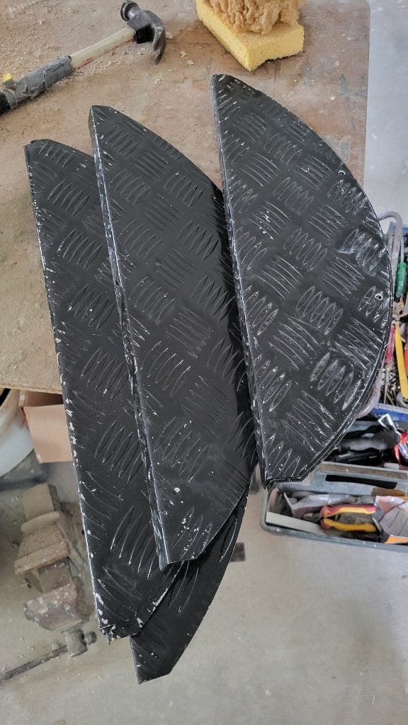 trapmat aluminium 12 stuks, Gebruikt, Trapmat aluminium - Zwart, Zwart, Overige typen