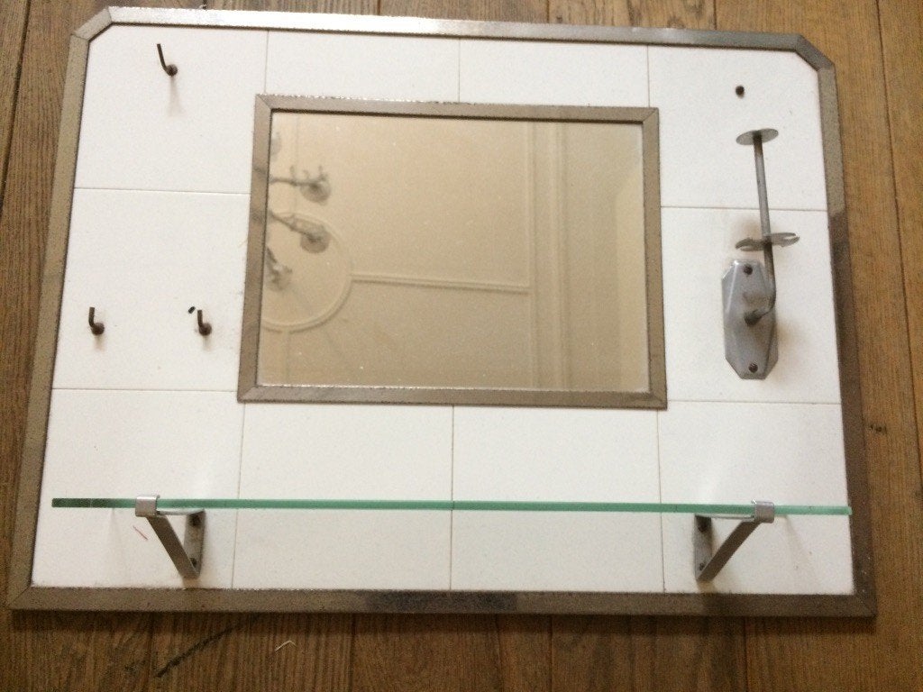 Spiegel vintage, Huis en Inrichting, Ophalen, Gebruikt, Minder dan 100 cm, Overige vormen