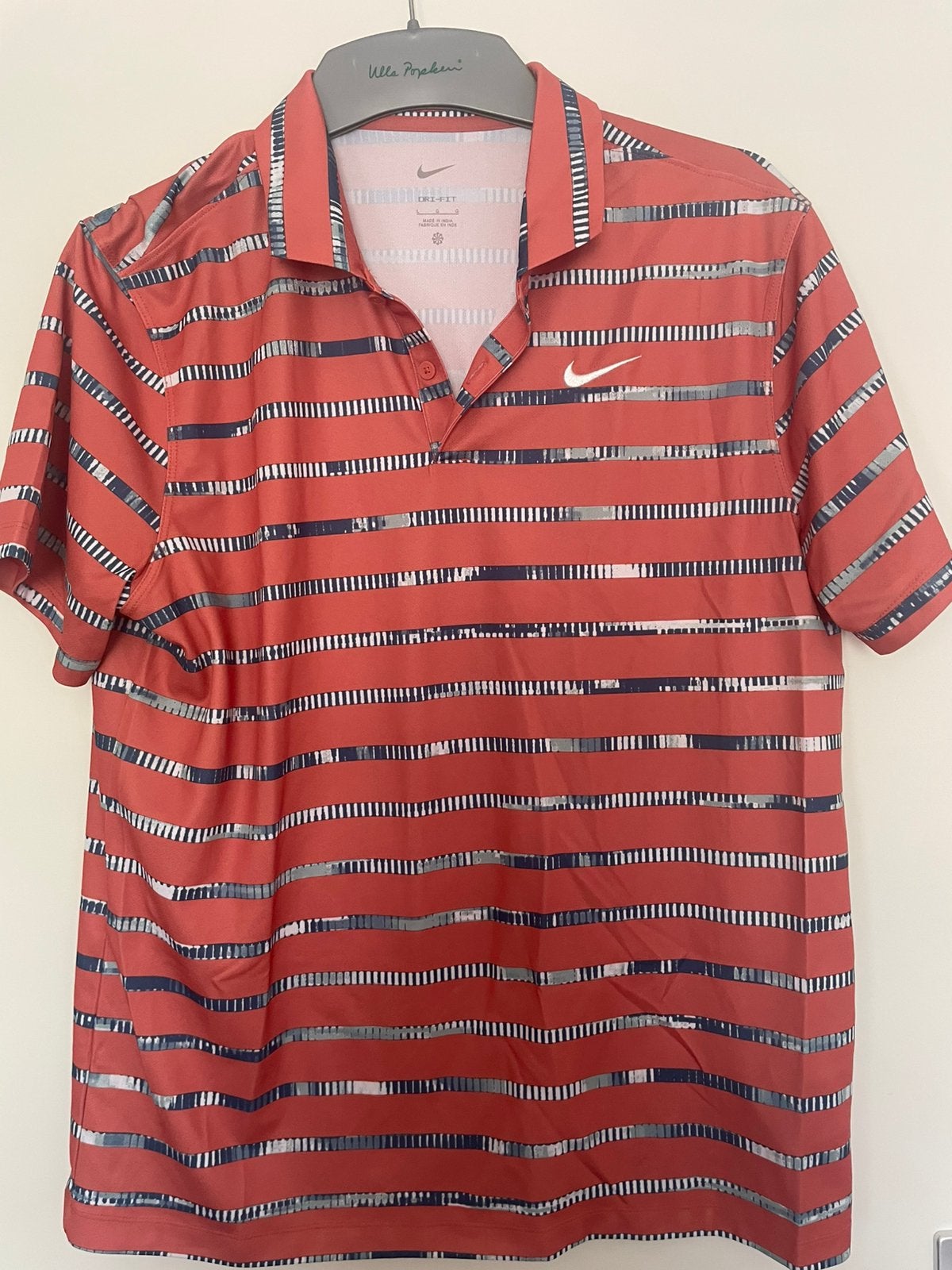 Nike tennispolo maat L, Maat 52/54 (L), Oranje, Ophalen of Verzenden, Zo goed als nieuw