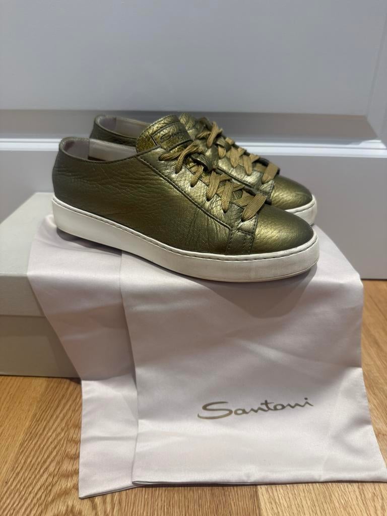 Santoni Sneakers | 36 | (115), Kleding | Dames, Schoenen, Verzenden, Groen, Sneakers of Gympen, Zo goed als nieuw