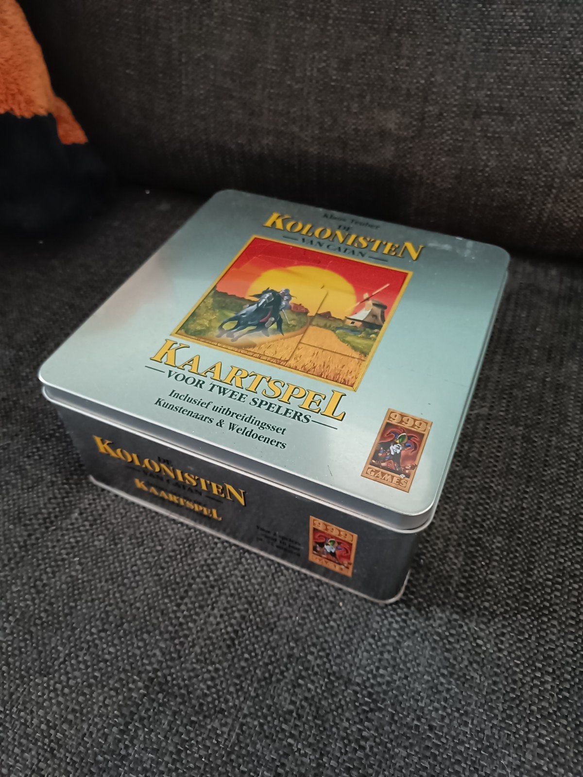 Kolonisten van Catan Kaartspel + Kunstenaars & Weldoeners, Een of twee spelers, Ophalen of Verzenden, Zo goed als nieuw