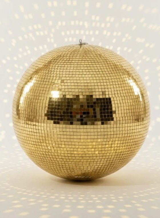 Discobal goud mega groot 80 cm spiegelbol discobol grote, Muziek en Instrumenten, Licht en Laser, Ophalen of Verzenden, Gebruikt
