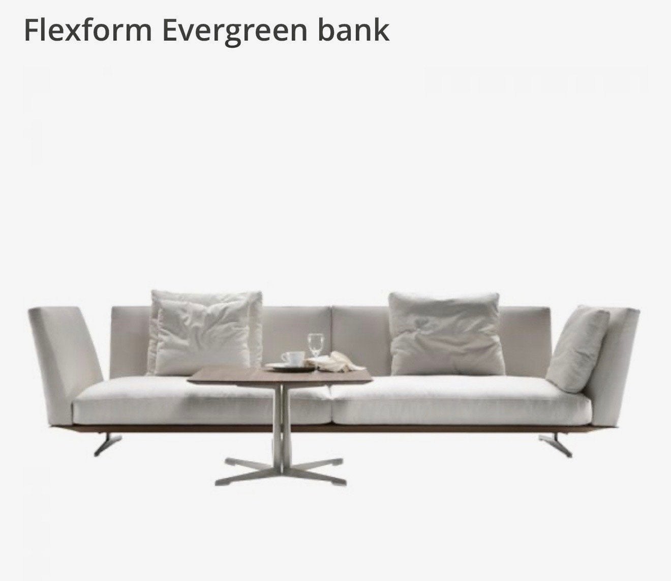 Flexform Evergreen bank - designer Antonio Citero, Ophalen, 250 tot 300 cm, 100 tot 125 cm, Driepersoons