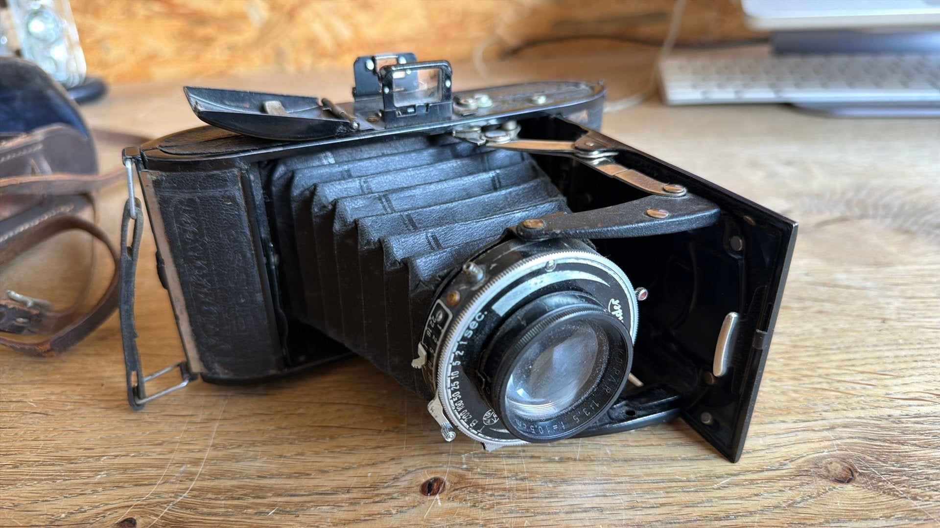 Vintage Voigtländer BESSA Camera - Skopar 1:3.5 f=10.5 cm, Ophalen of Verzenden, Gebruikt, Compact, Overige Merken
