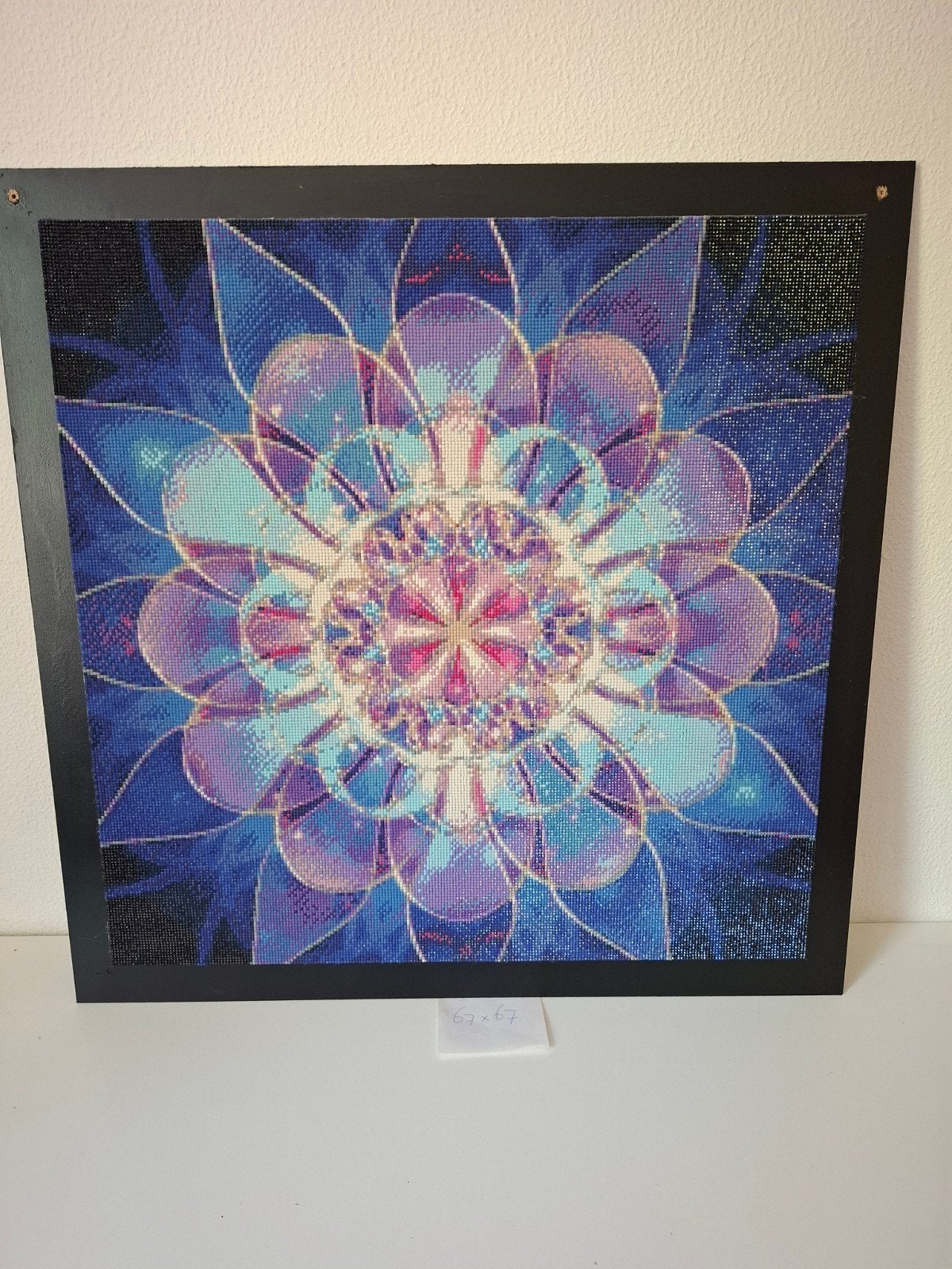 Diamond Painting Mandala 67x67 cm, Ophalen, Zo goed als nieuw, Overige typen