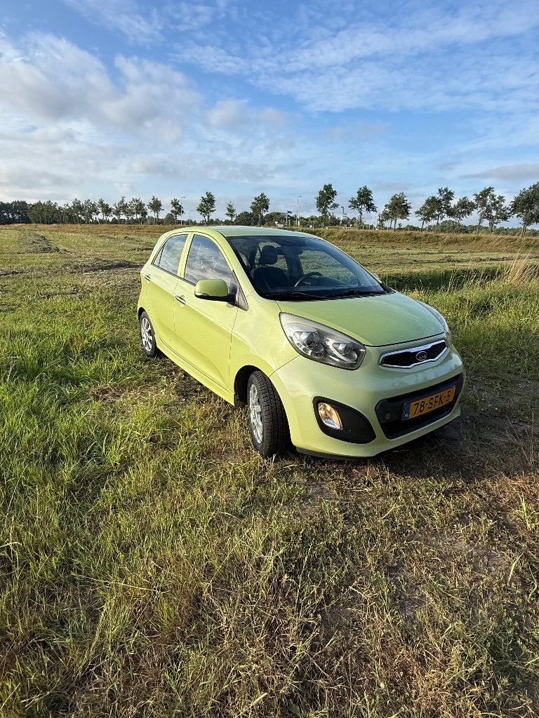 Kia Picanto 1.2 Cvvt 5-DRS 2011 Groen, Stof, Zwart, 4 cilinders, 400 kg