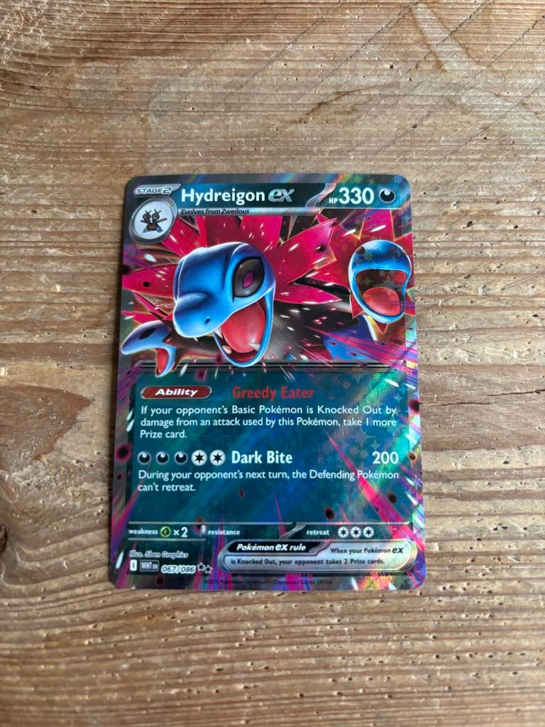 Hydreigon ex Pokémon white flare, Ophalen of Verzenden, Gebruikt, Losse kaart, Foil
