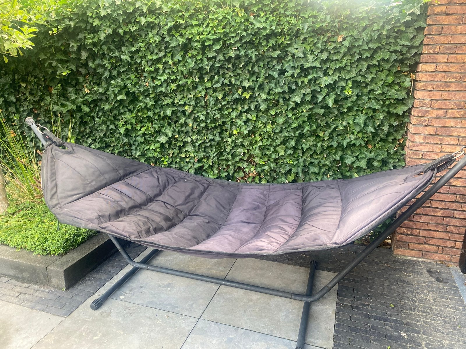 Fatboy Headdemock hangmat met standaard, Gebruikt, Meerpersoons, Ophalen of Verzenden, Met standaard