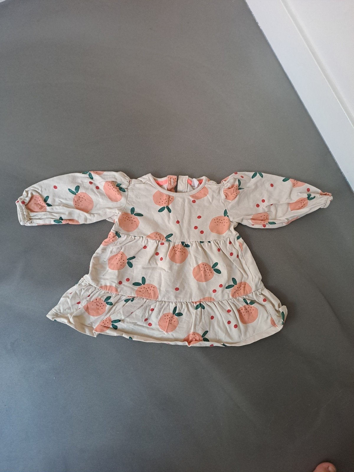 Schattig babyjurkje met fruitprint, Kinderen en Baby's, Kinderkleding | Maat 92, Ophalen of Verzenden, Zo goed als nieuw, Hema