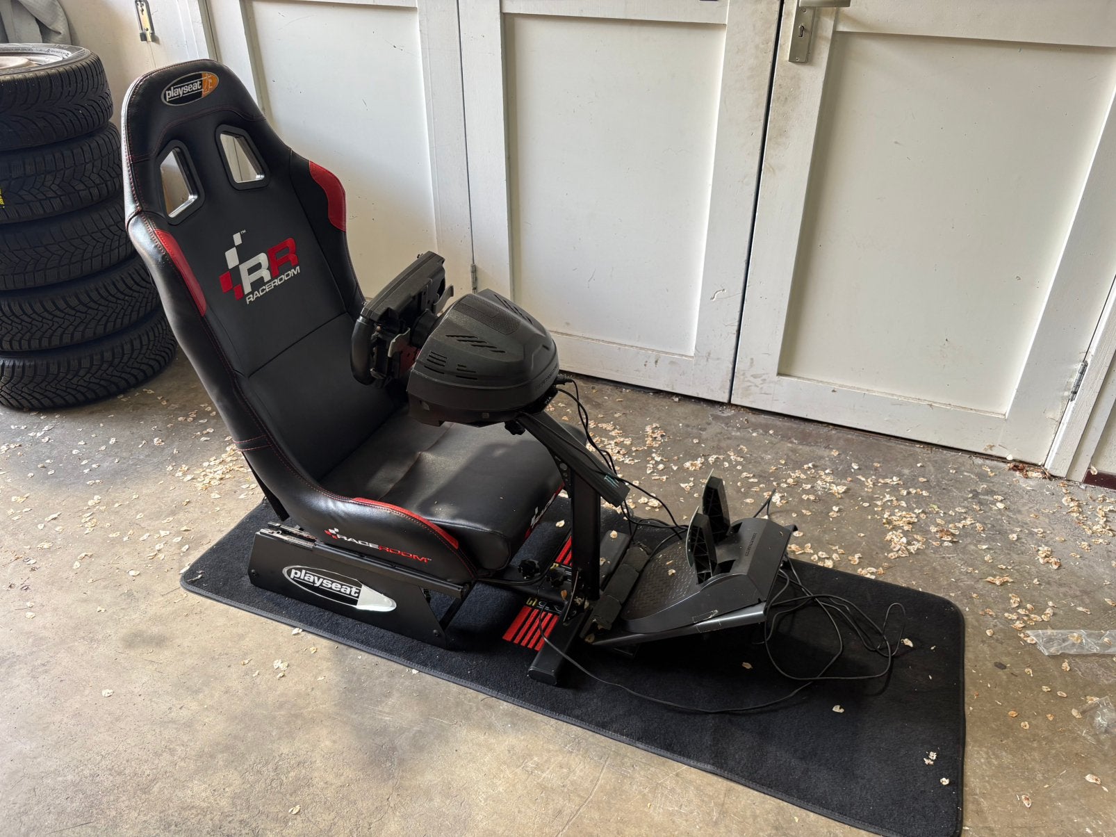 Raceroom playseat met thrustmaster ferrari f1 stuur set, Ophalen, Zo goed als nieuw, Playseat of Racestoel, PlayStation 1