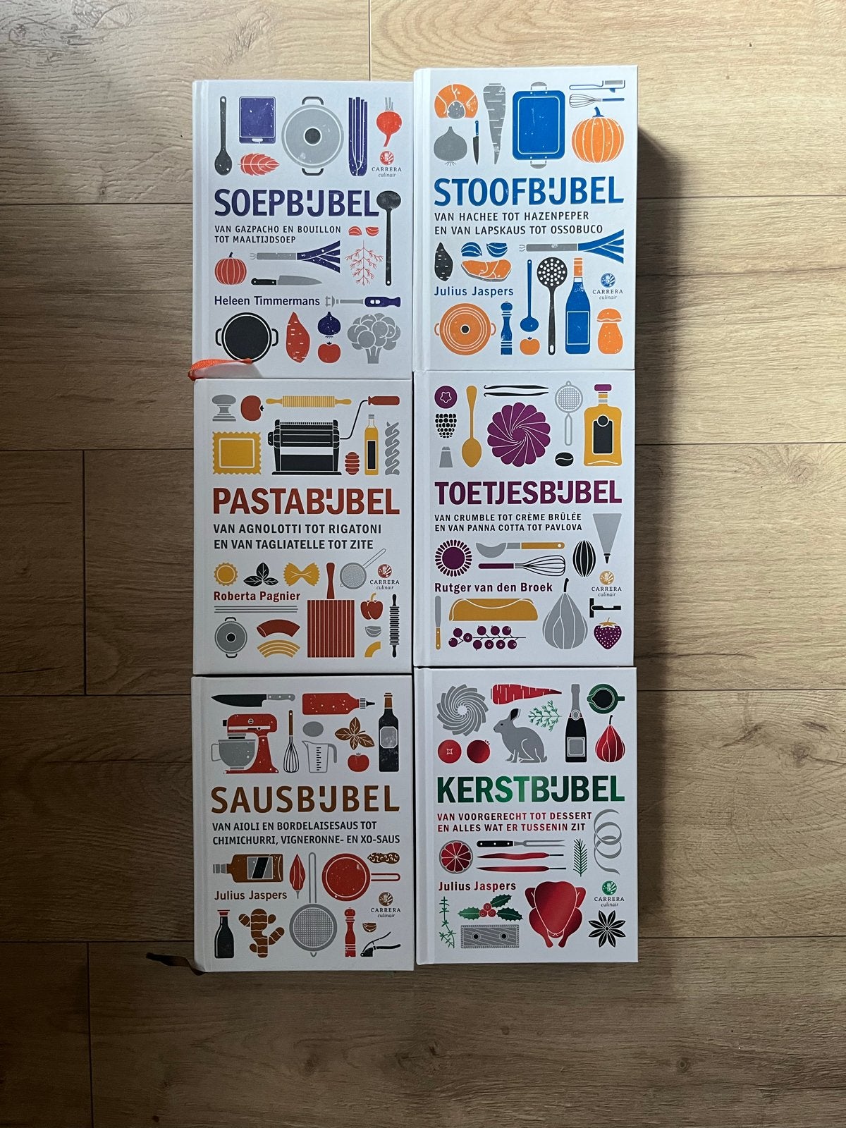 Kookbijbels set van 6 - Nieuwstaat, Ophalen of Verzenden, Nieuw, Overige gebieden, Voorgerechten en Soepen