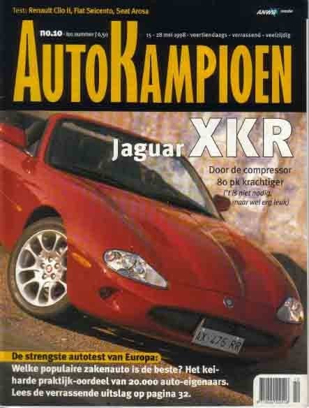 Autokampioen 10 1998 : Jaguar XKR - Fiat Seicento - Renault, Ophalen of Verzenden, Gelezen, Algemeen