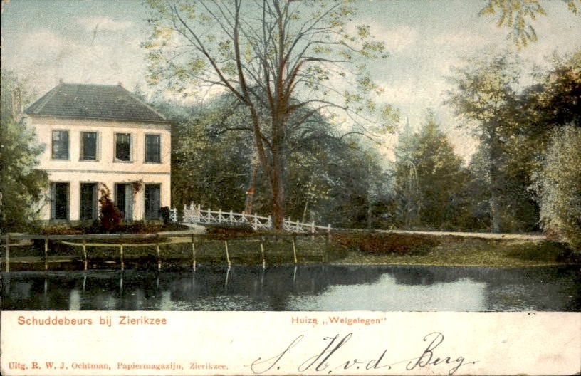 Schuddebeurs - Huize Welgelegen - Gezicht, Ophalen of Verzenden, Voor 1920, Gelopen, Zeeland