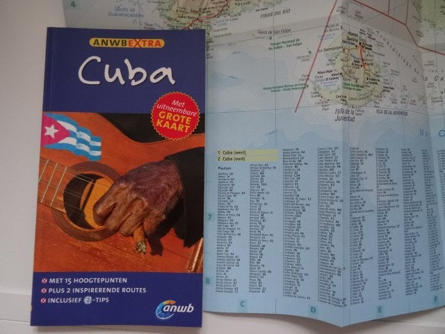 Cuba ; anwb extra reisgids , met landkaart, Europa, Ophalen of Verzenden, Zo goed als nieuw, Reisgids of -boek