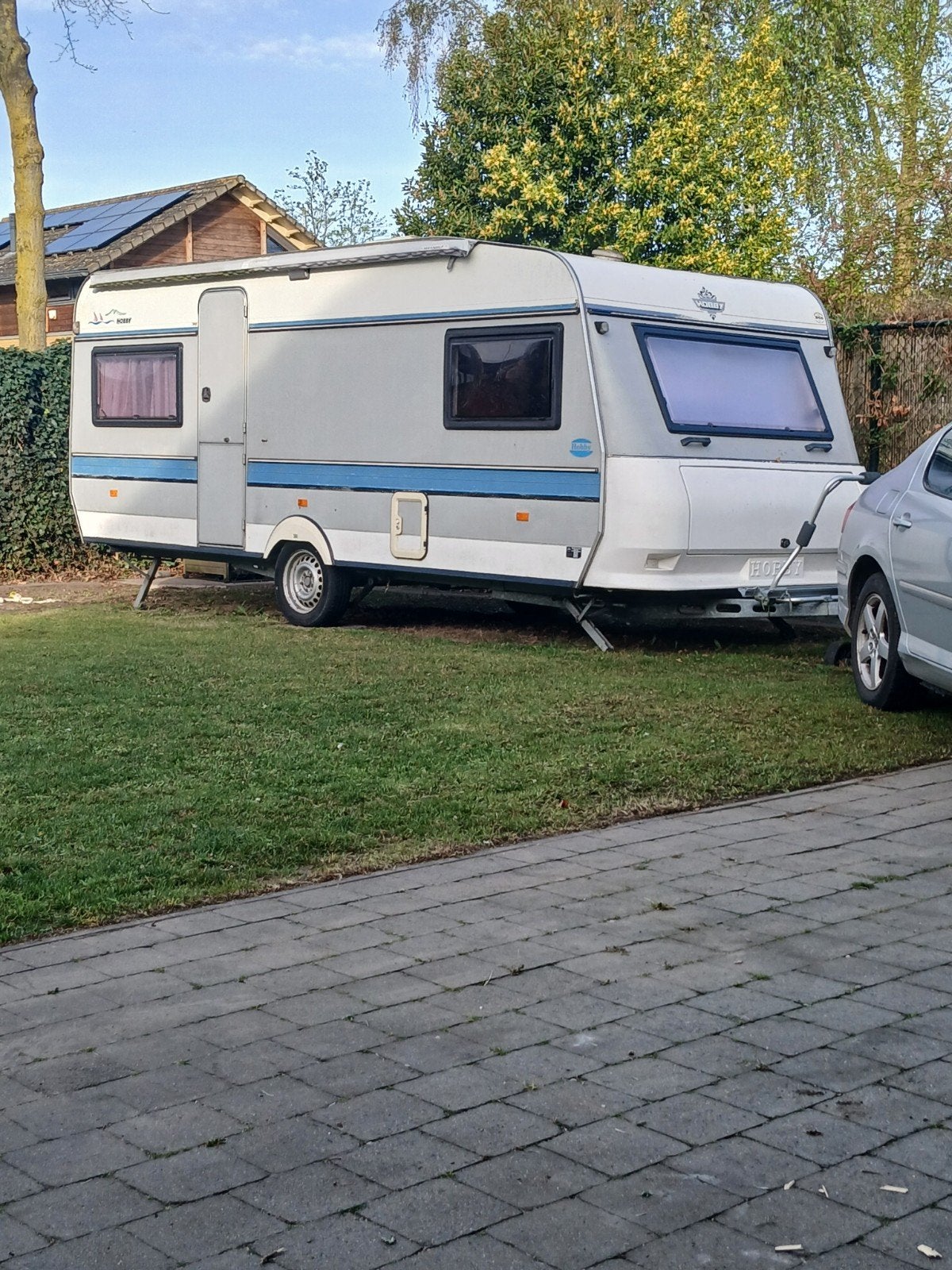Hobby Pestige 535 incl z.g.a.n voortent, Rondzit, Hobby, Dwarsbed, Particulier