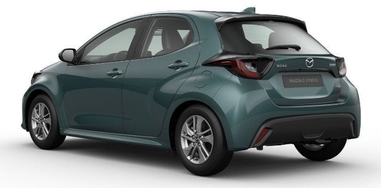 Mazda 2 Hybrid 1.5 Prime-line AUTOMAAT NAVI VIA APPLE CARPLA, Auto's, Dealer onderhouden, Stof, Zwart, 1490 cc