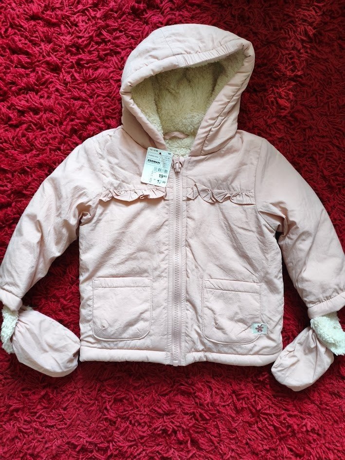 Nieuw met kaartje Zeeman baby winterjas voor meisje, Kinderen en Baby's, Babykleding | Maat 86, Zeeman, Meisje, Nieuw, Ophalen of Verzenden