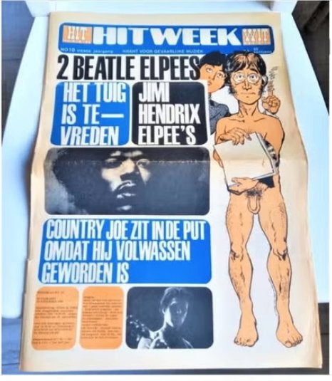hitweek nr.10 *1968*- The beatles/jimi hendrix cover, Ophalen of Verzenden, Gelezen, Muziek, Film of Tv