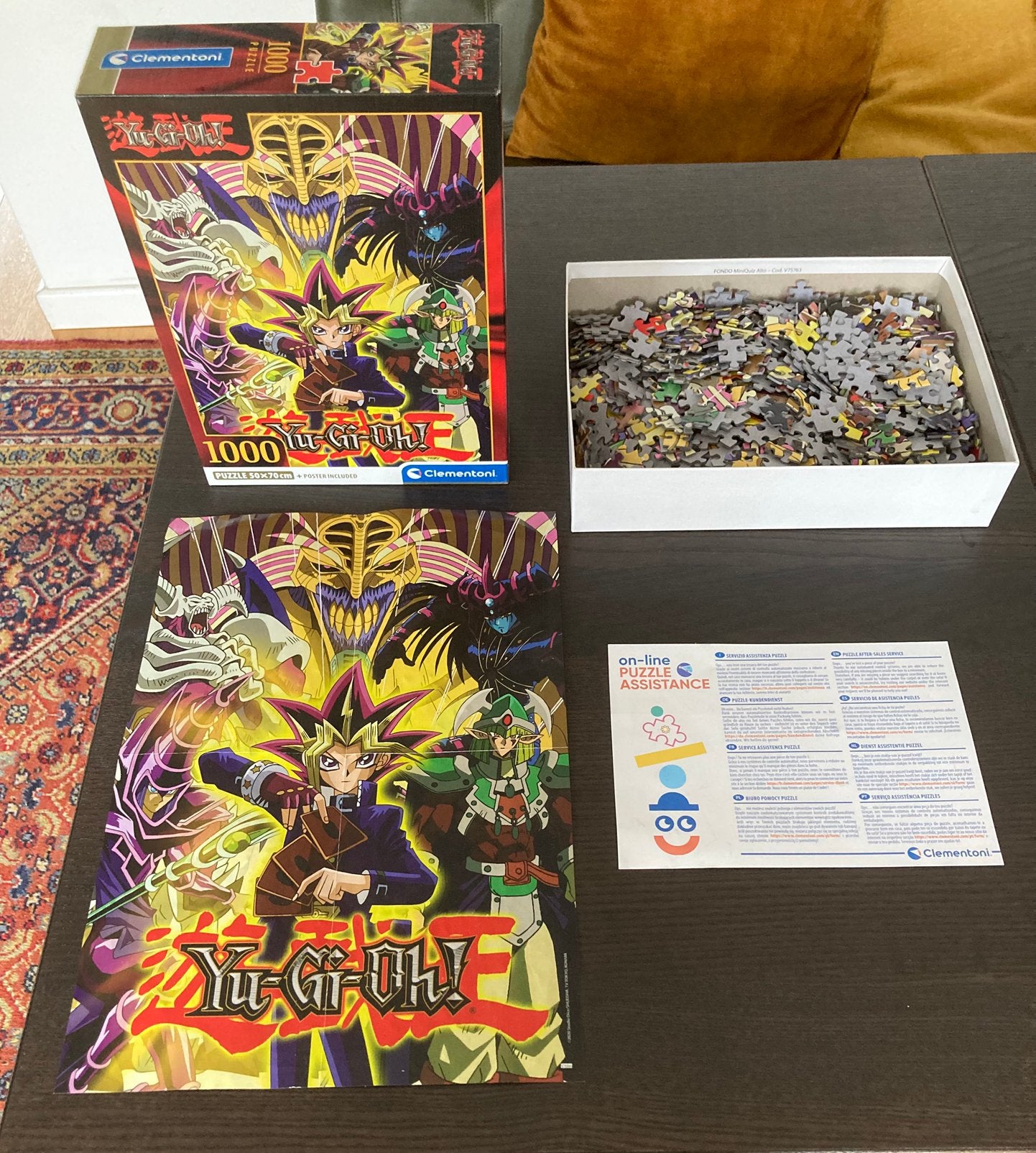 Yu-Gi-Oh! Mooie puzzel 1000 st Clementoni, Ophalen of Verzenden, 500 t/m 1500 stukjes, Gebruikt