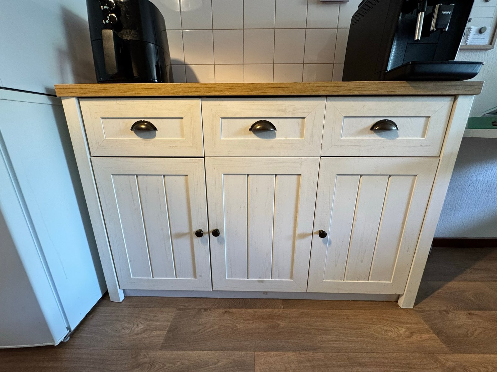 Landelijke dressoir met lades en deuren, Ophalen, Gebruikt, 100 tot 150 cm, Met lade(s)