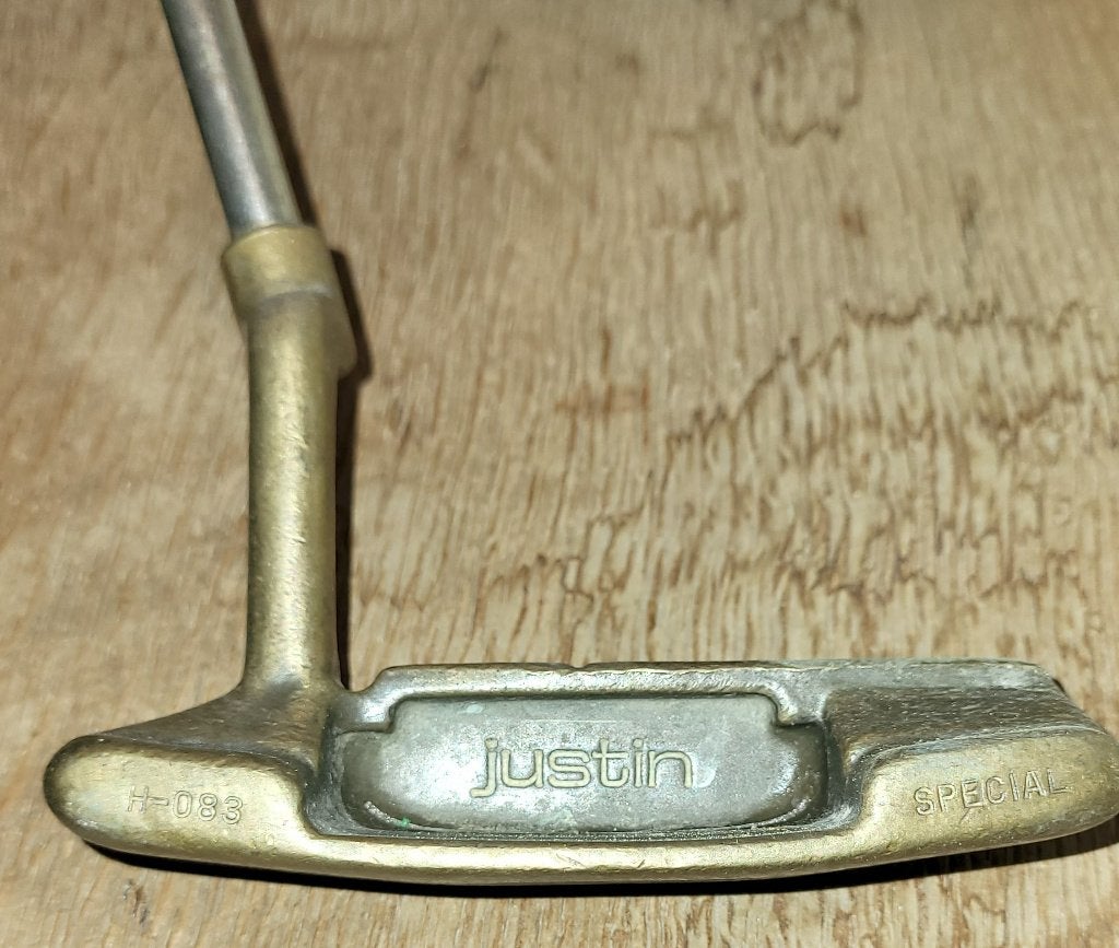 Oude JUSTIN H-083 Special golfputter van 1960-70, Ophalen of Verzenden, Gebruikt, Club, Overige merken