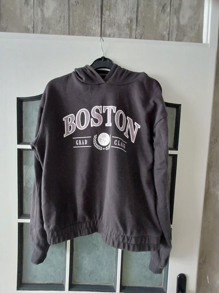 Donkergrijze trui / hoodie, maat 164/166, Kinderen en Baby's, Kinderkleding | Maat 164, Jongen of Meisje, Trui of Vest, Ophalen of Verzenden