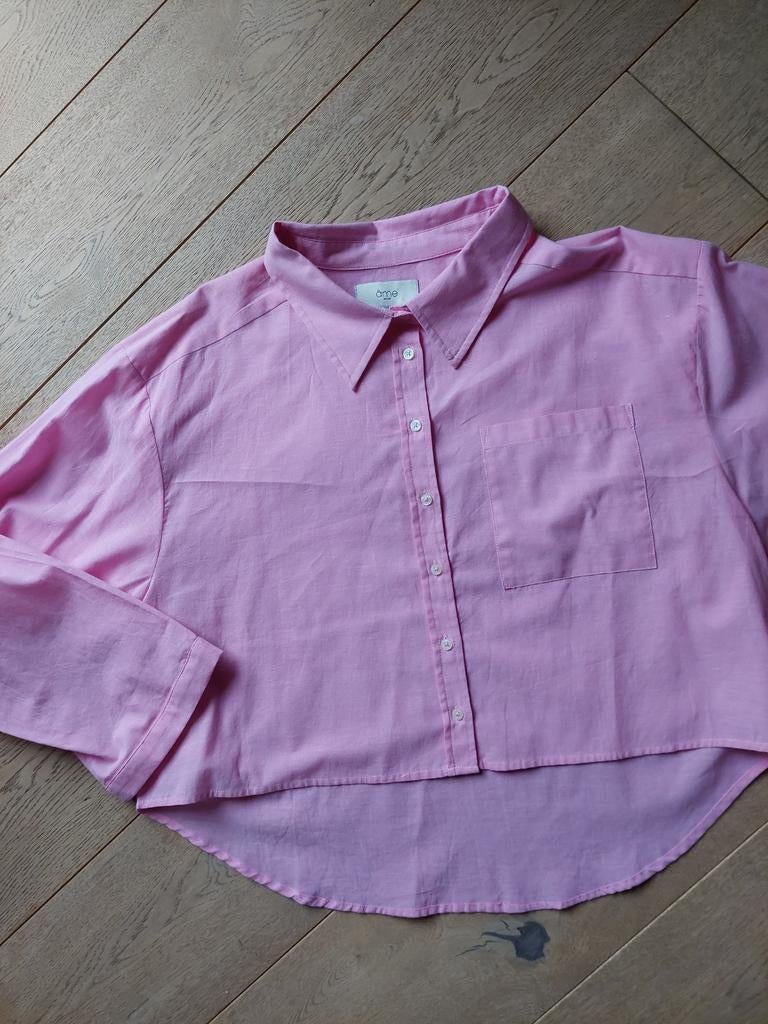 Ame Antwerp roze blouse maat 40, ruimvallend, Maat 38/40 (M), Ophalen of Verzenden, Zo goed als nieuw, Roze