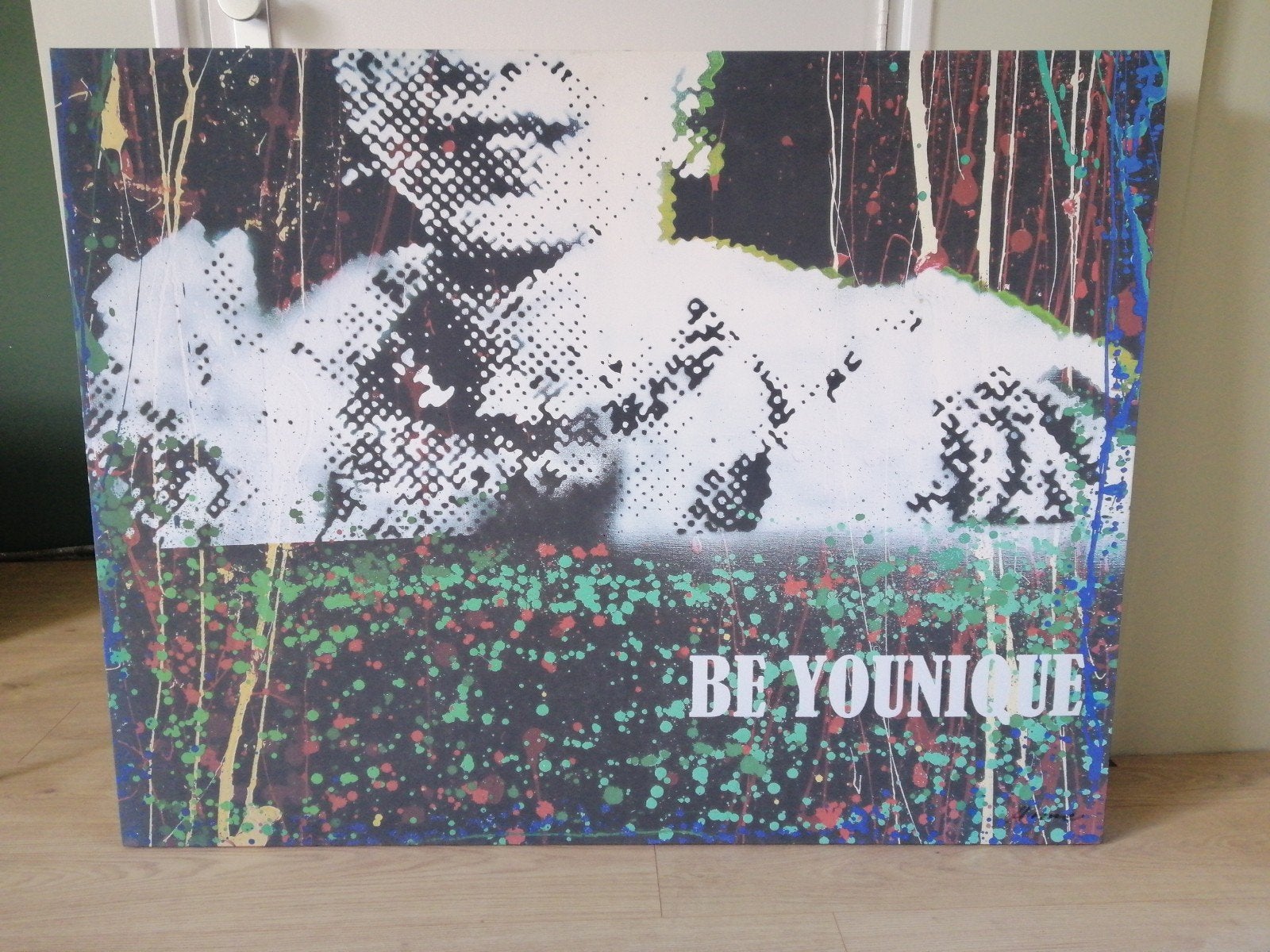 Modern schilderij 'Be Younique' - 130x100 cm, Antiek en Kunst, Kunst | Schilderijen | Modern, Ophalen, Overig onderwerp, Op houten frame