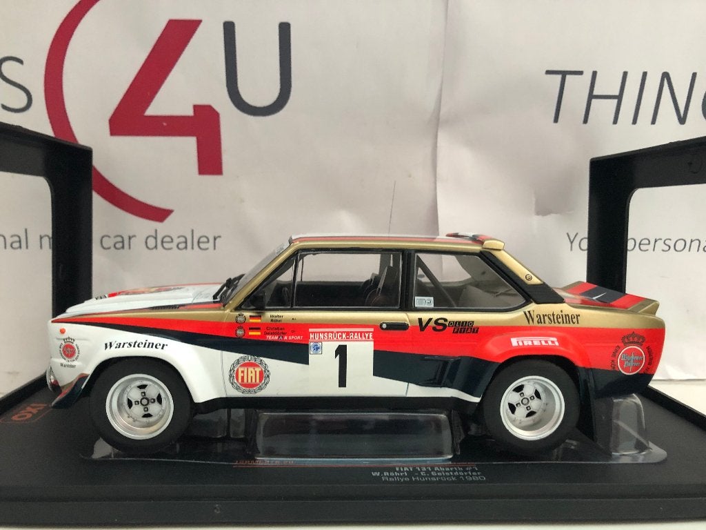 Ixo 1:18 Fiat 131 Abarth No.1, Rally Hunsrück 1980 Röhrl, Ophalen of Verzenden, Nieuw, Auto, Overige merken