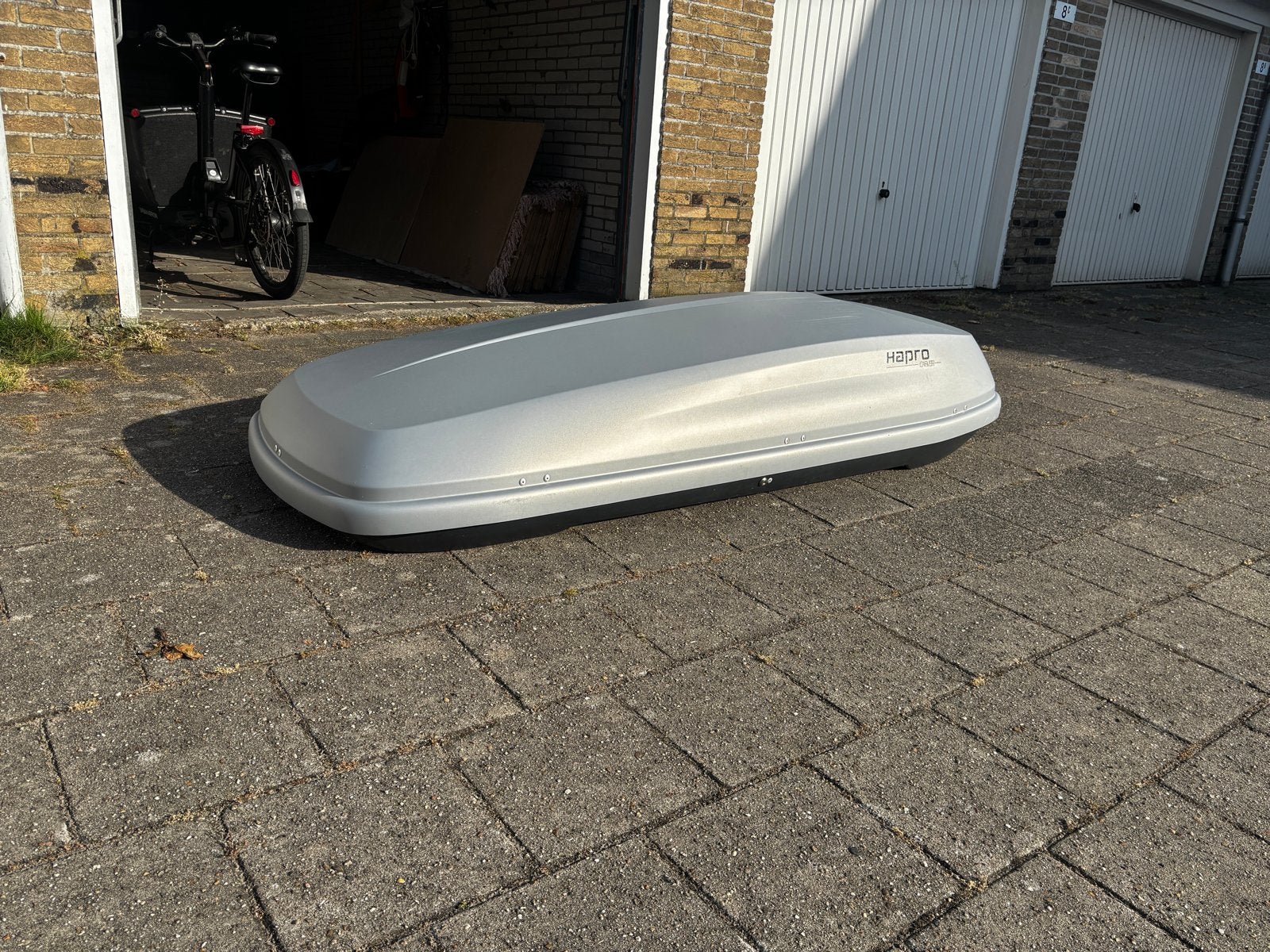 Hapro Carver 8.5 Dakkoffer - Grijs/Antraciet, Auto diversen, Dakkoffers, Ophalen of Verzenden, Gebruikt