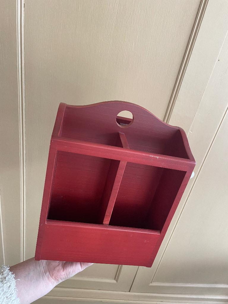 Messenblok hout IKEA rood, Overige typen, Ophalen, Zo goed als nieuw, Rood