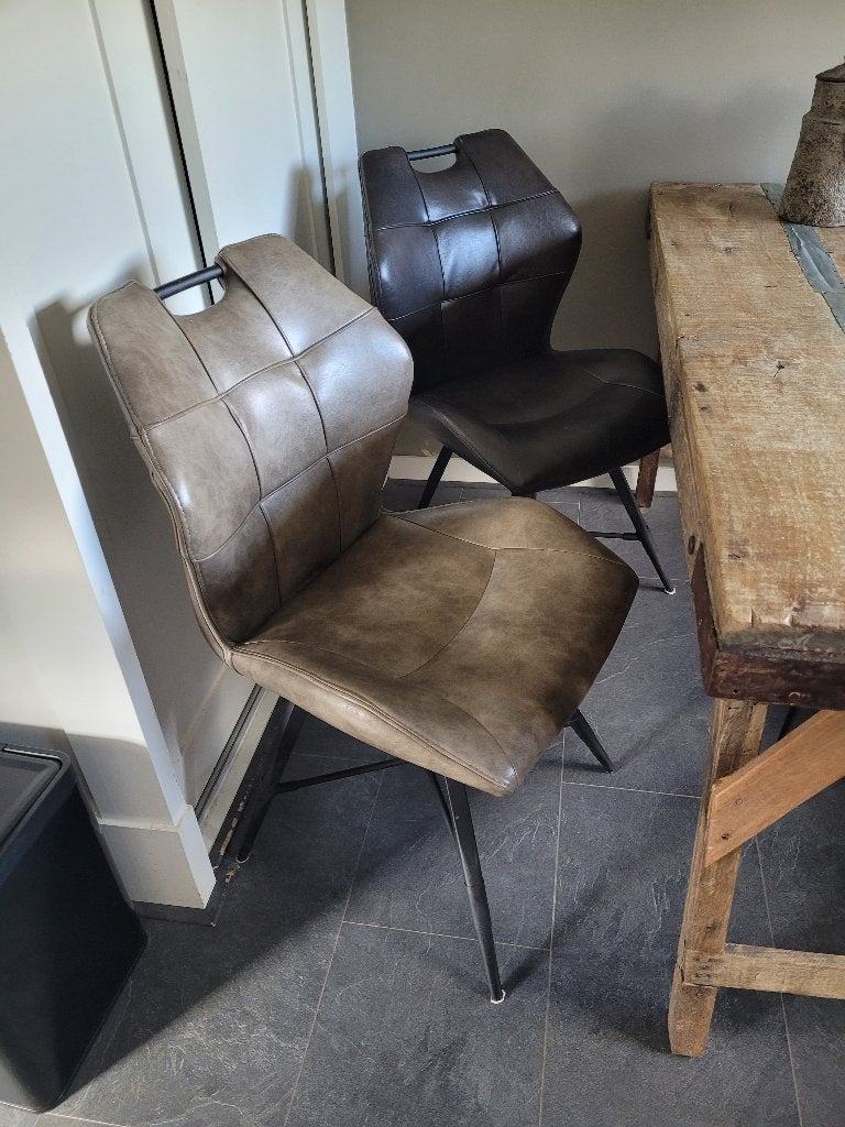 Eettafelstoelen, Ophalen, Gebruikt, Bruin, Vier