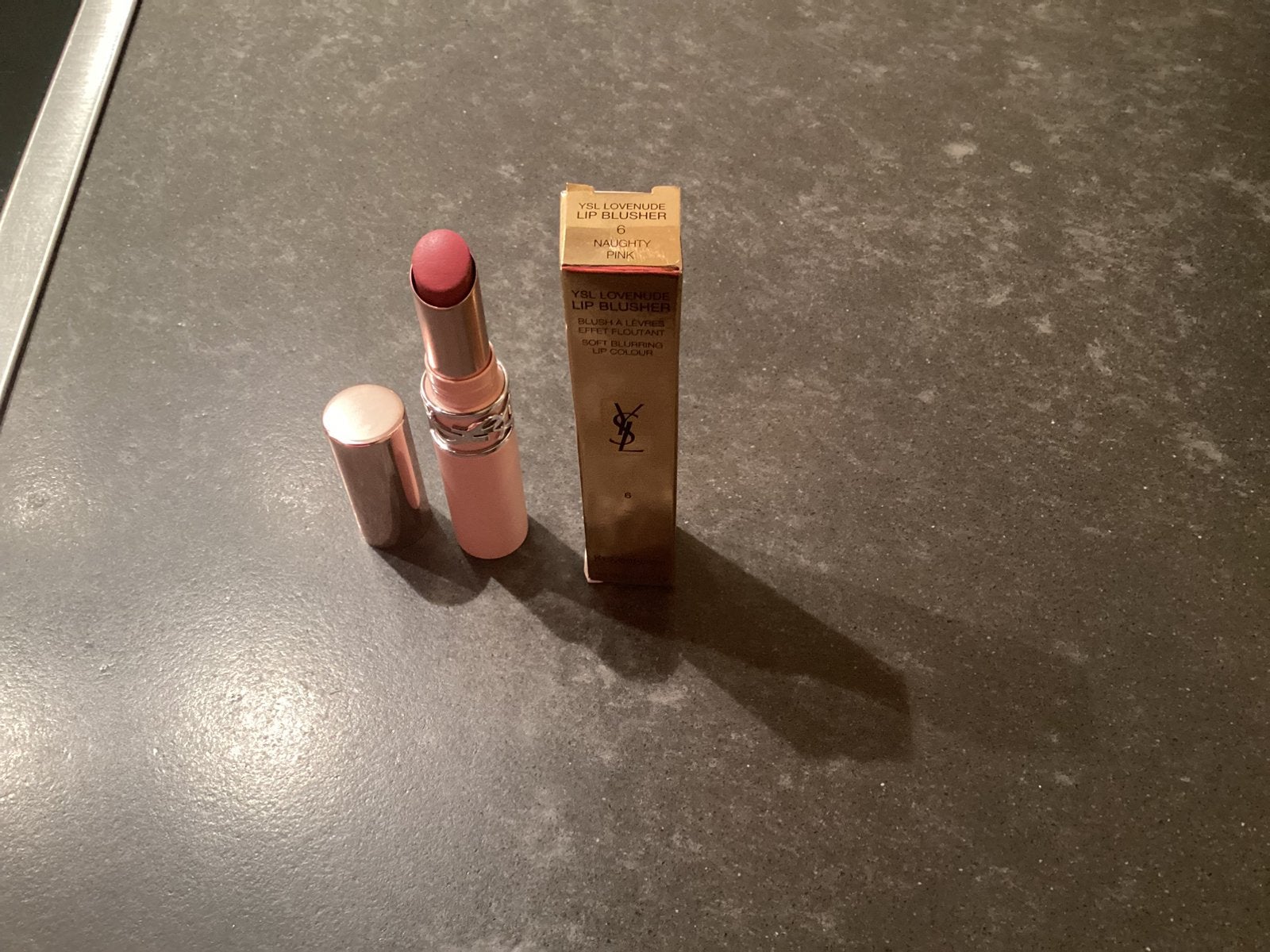 YSL Loveshine Lip Blusher - Naughty Pink, Ophalen of Verzenden, Zo goed als nieuw, Handen en Nagels, Make-up