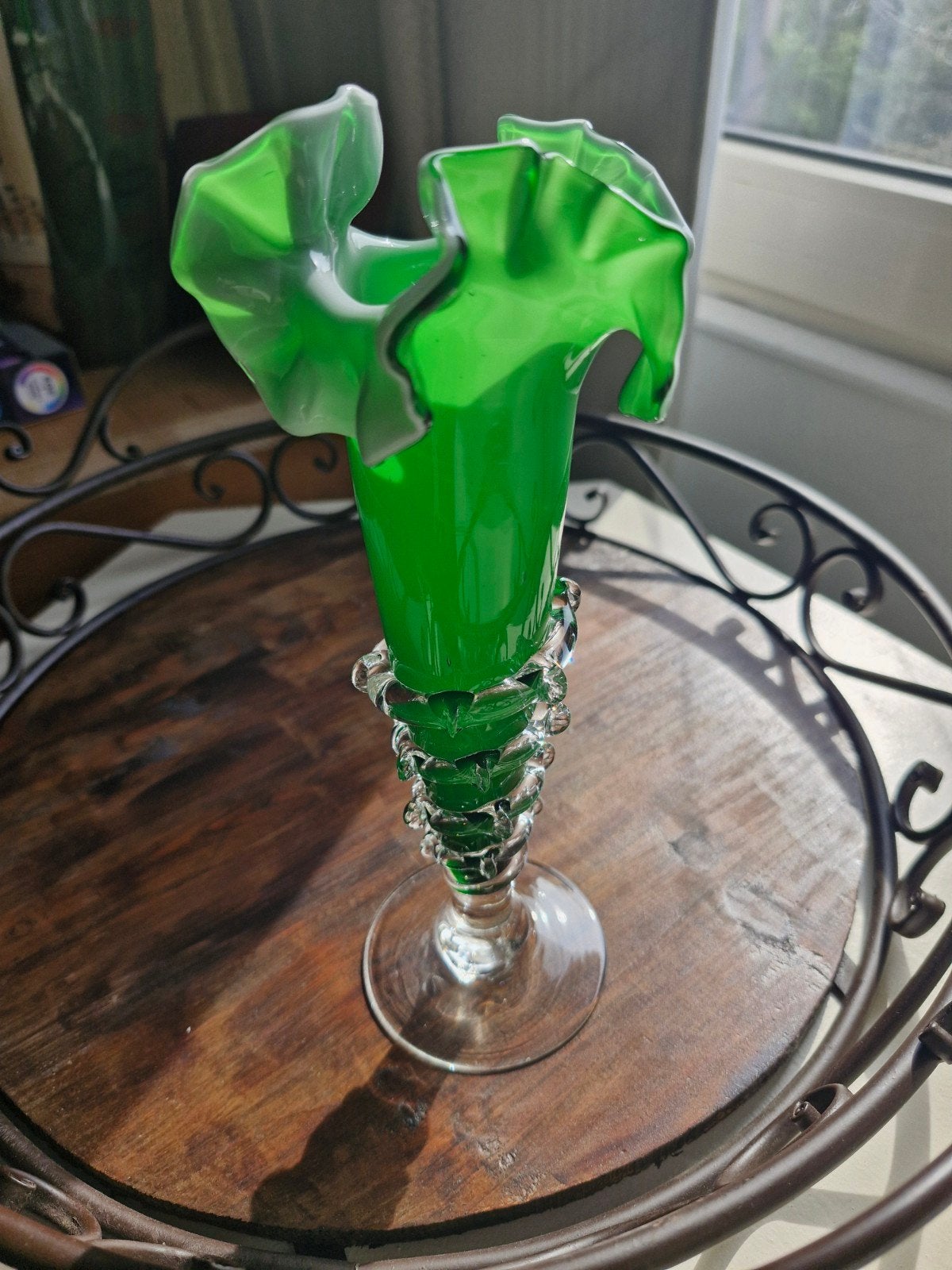 Murano Groene Vaas, Ophalen