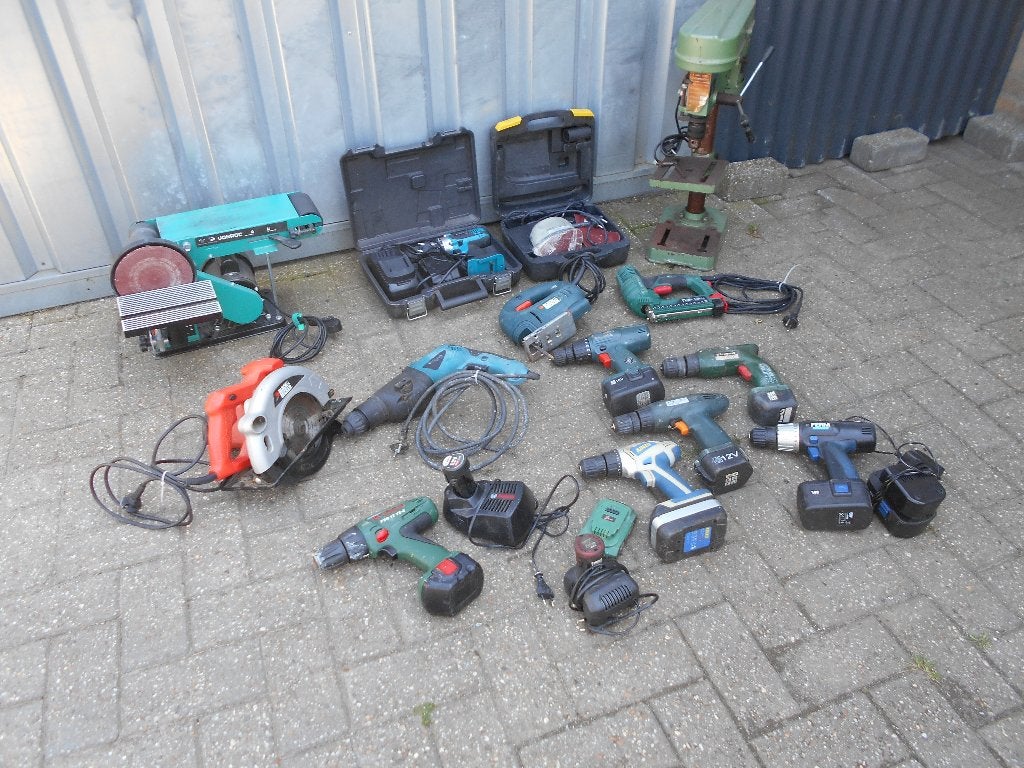 partij elektrisch handgereedschap, Doe-het-zelf en Verbouw, Ophalen, Gebruikt