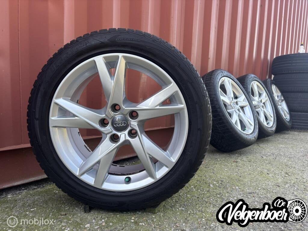 Audi A4 B8 / B9 velgen + Goodyear winterbanden, Auto-onderdelen, Audi, Gebruikt, Banden en Velgen, 17 inch
