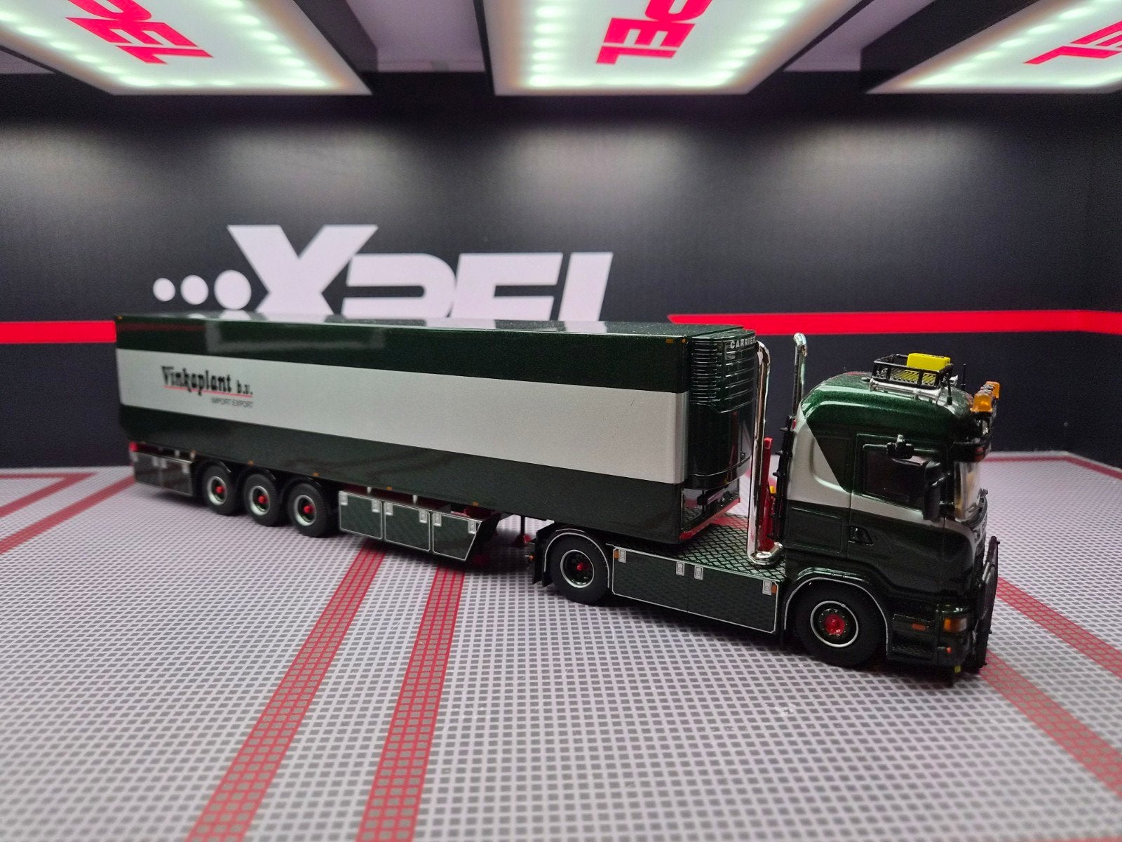 1/50 Scania R500 Quo-Vadis Vinkaplant B.V., Ophalen of Verzenden, Zo goed als nieuw, Bus of Vrachtwagen, Tekno