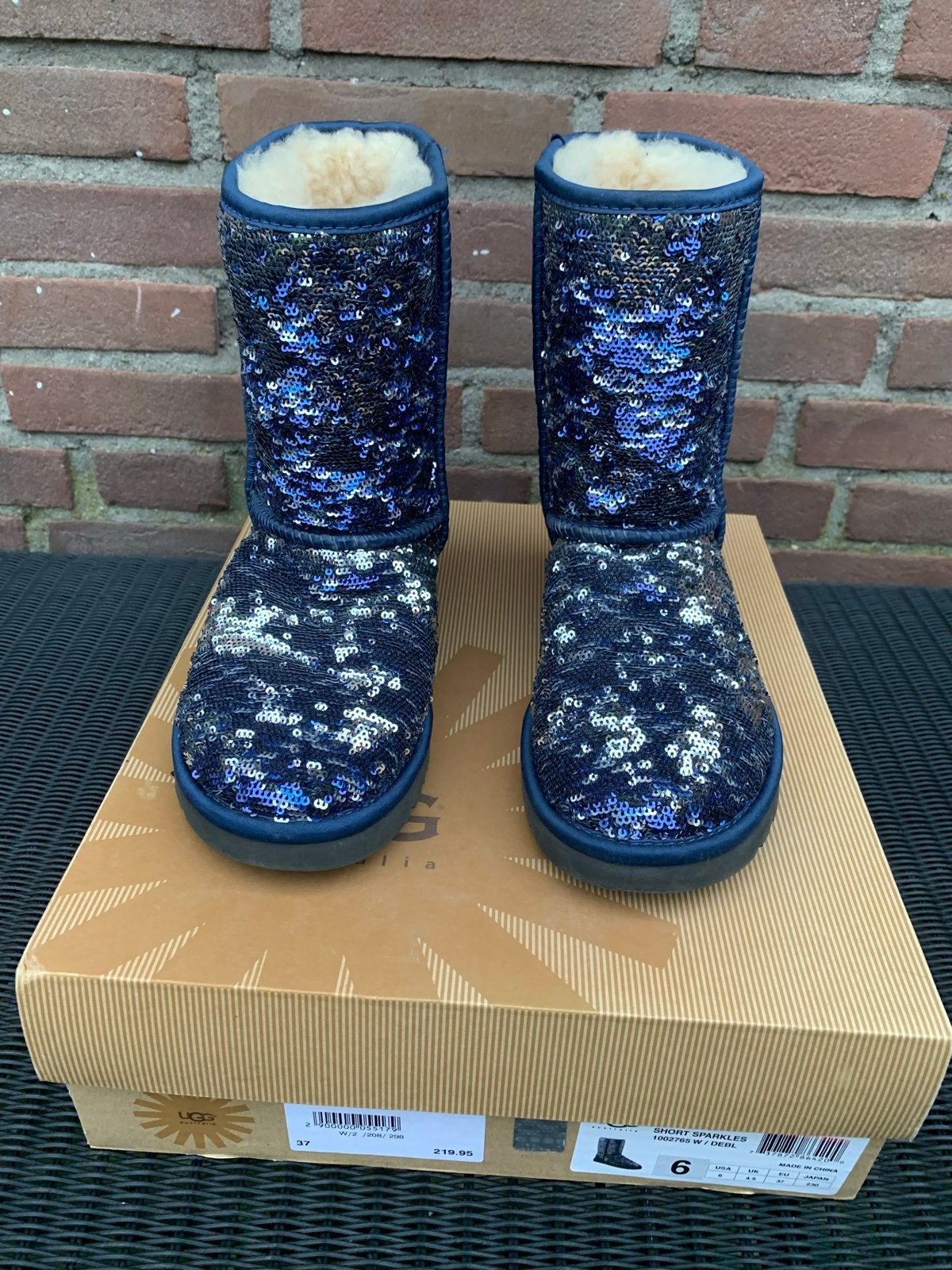 Ugg Australia Classic Short Sparkles Laarzen Maat 37, UGG, Zwart, Lage of Enkellaarzen, Ophalen of Verzenden