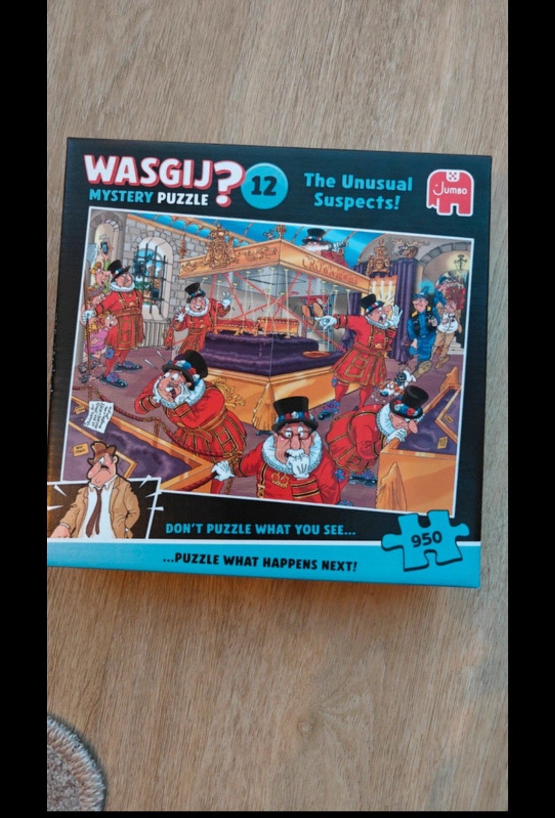 Wasgij? Mystery 12: The Unusual Suspects!  950 stukj, Ophalen of Verzenden, 500 t/m 1500 stukjes, Zo goed als nieuw, Legpuzzel