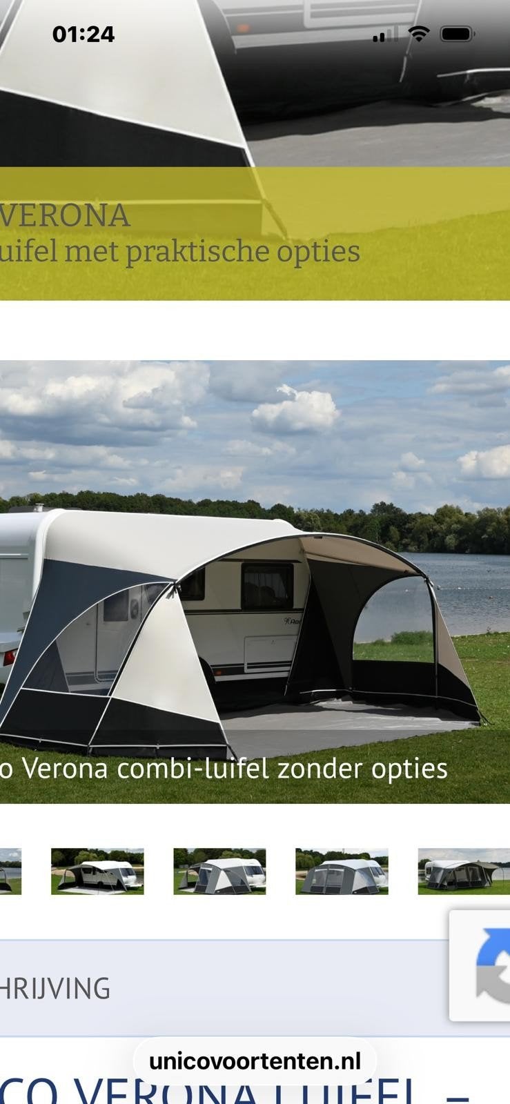 Te koop aangeboden Verona luifel., Ophalen, Nieuw