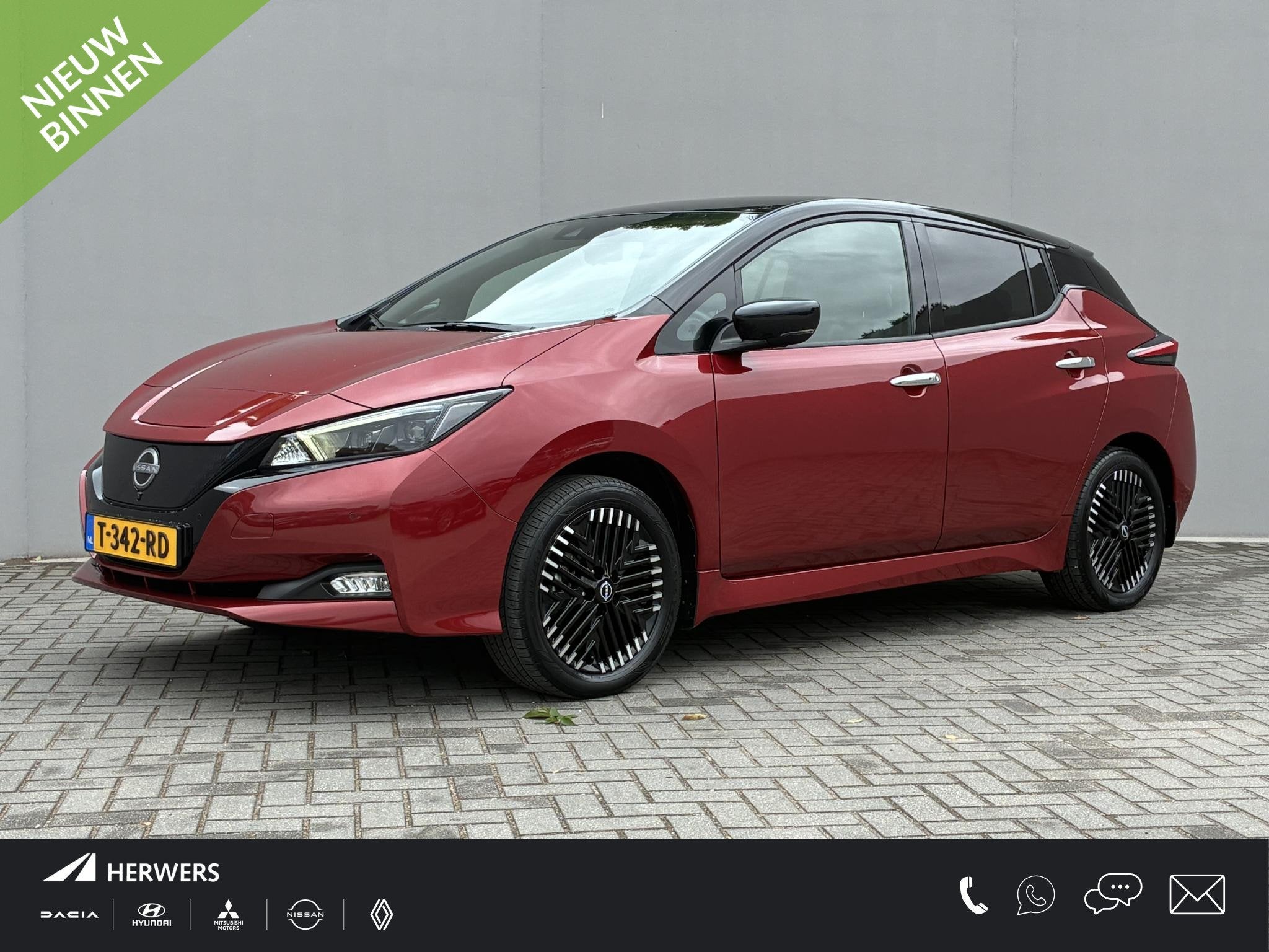 Nissan LEAF e+ Tekna 62 kWh / SOH 93% / Navigatie / Apple Ca, Lichtsensor, Gebruikt, 62 kWh, 385 km