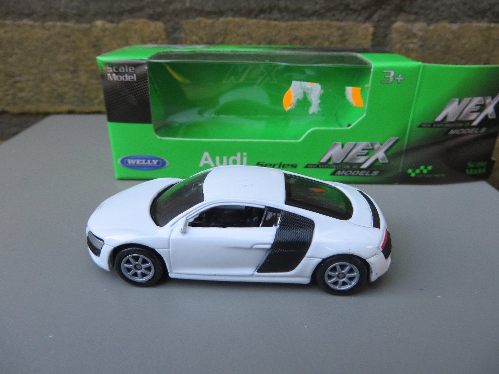 Welly Audi R8  3 inch - 1op64, Ophalen of Verzenden, Nieuw, Auto