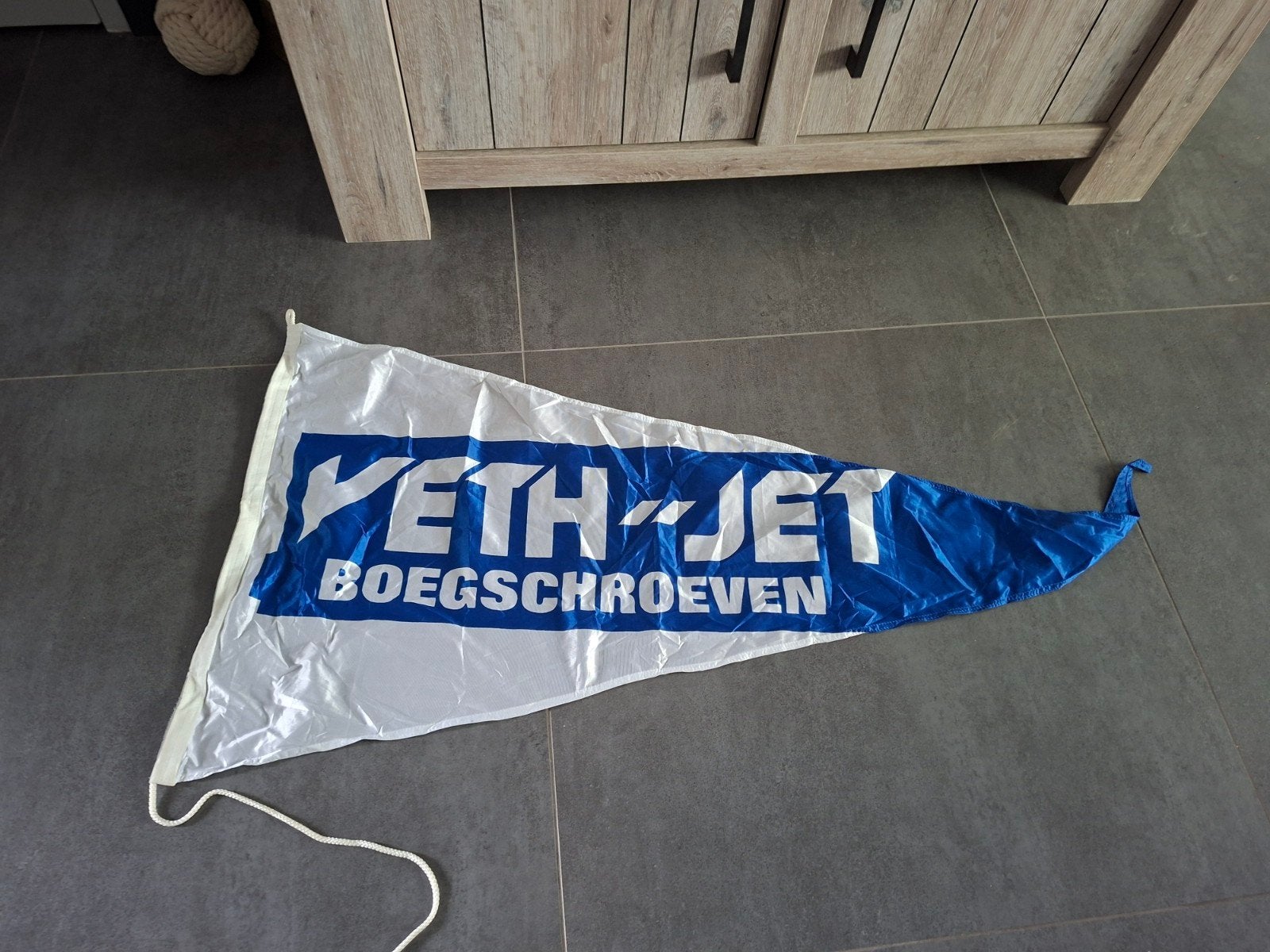 Scheepvaart vlag veth-jet, Ophalen of Verzenden, Zo goed als nieuw, Reclamebord