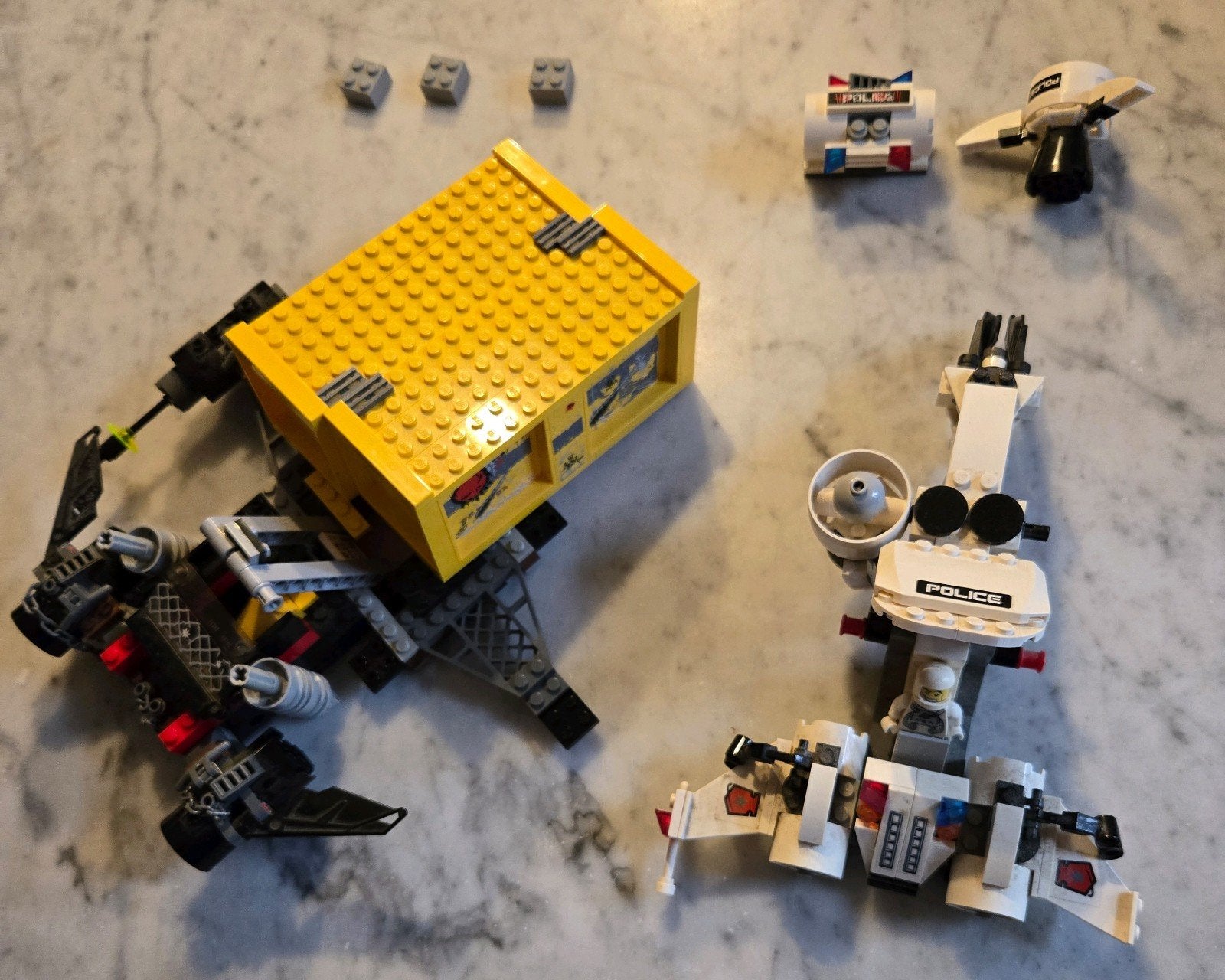 LEGO: The Space Police Interceptor & The Space Truck, Gebruikt, Verzenden, Lego, Losse stenen